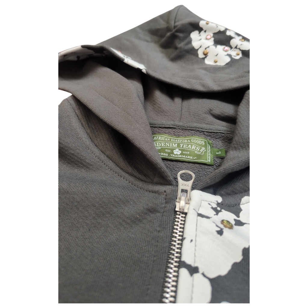 DT RHINESTONE HOODIE - L