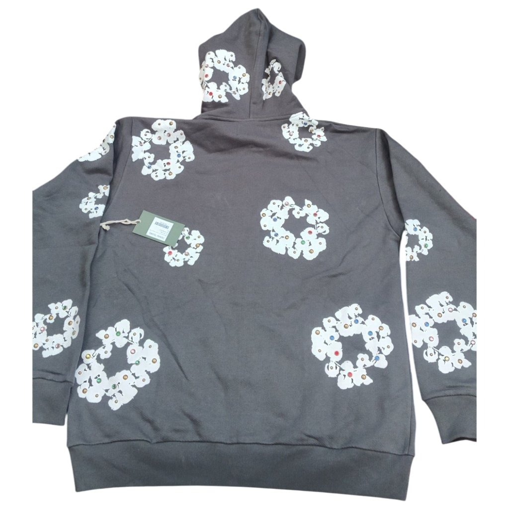 DT RHINESTONE HOODIE - L