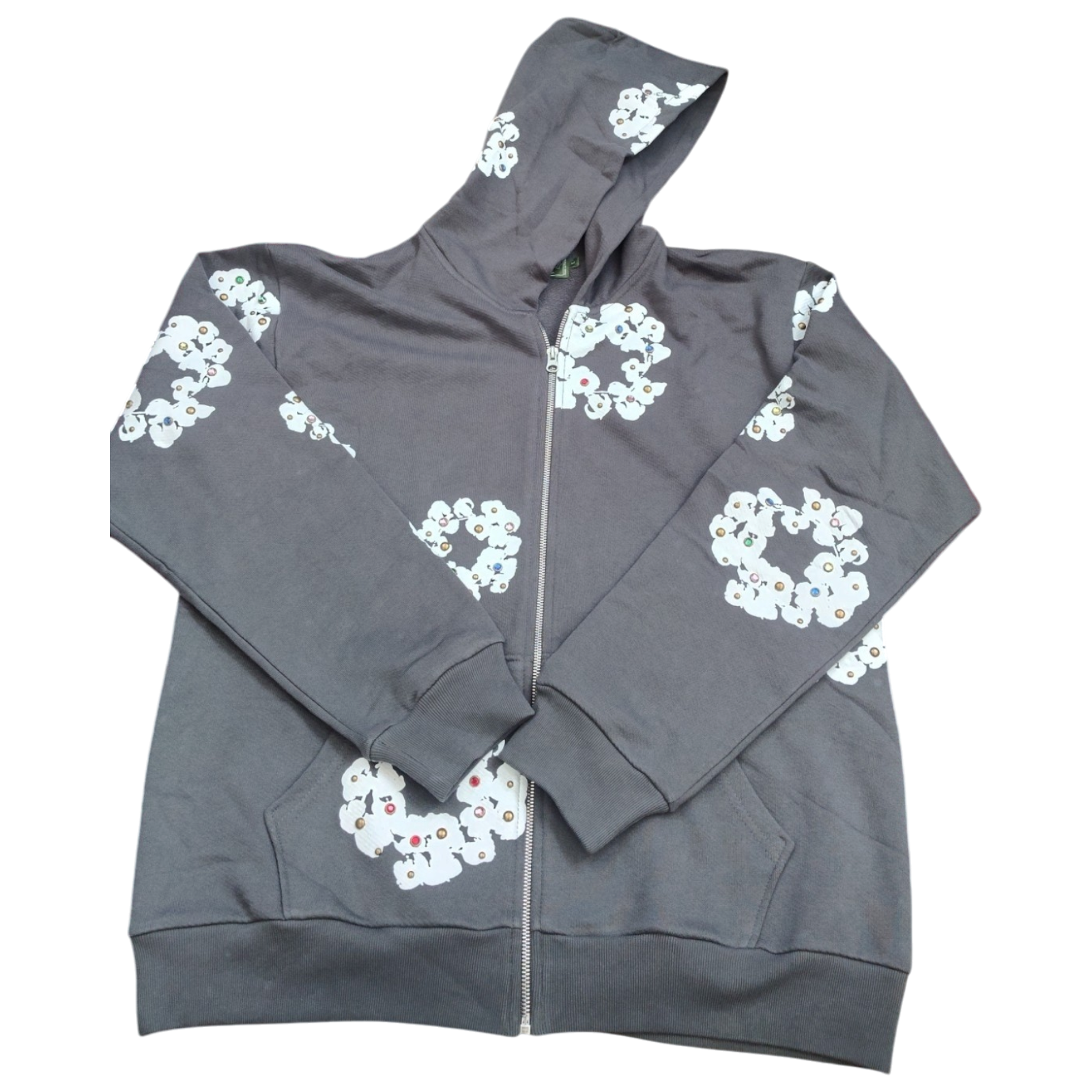 DT RHINESTONE HOODIE - L